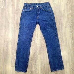 Levi's 501 Medium Wash Button Fly Jeans